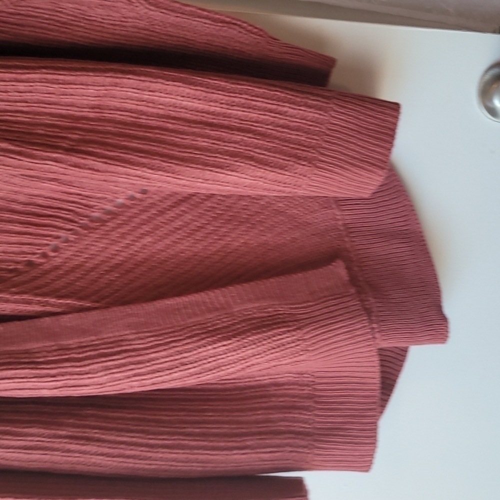 Moral Fiber Boho Cardigan Size Medium Rose - Picture 5 of 7